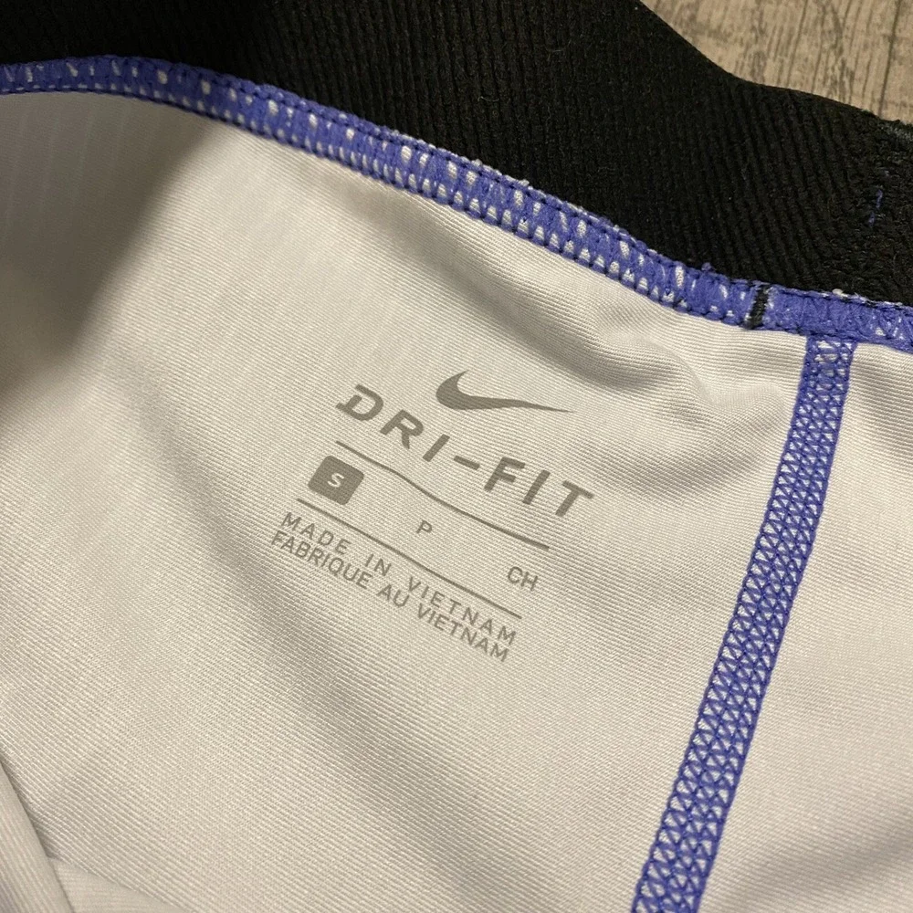 Nike Pro Cool Pyramid Athletic Training Tights Cropped Womens Size‎ S Blue